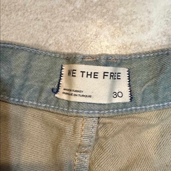 NWT! Free People We The Free Montana Baggy Denim Shorts 30 Bermuda Jorts - Picture 3 of 7